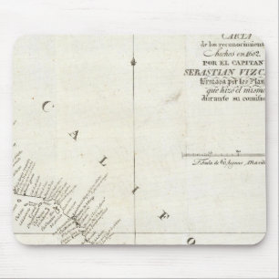 California Unfarbiges Diagramm Mousepad