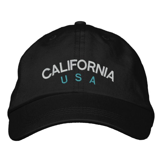 California USA Casquette ajustable personnalisé (Devant)