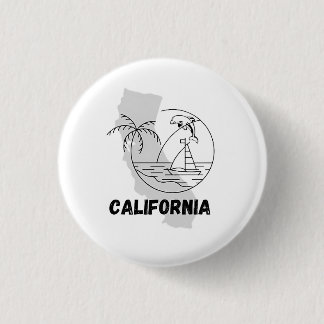 CALIFORNIA USA Design Button
