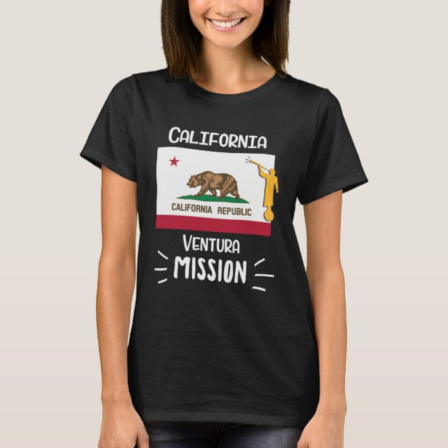 California Ventura Mormon LDS Mission Missionary T-Shirt (Vorderseite)