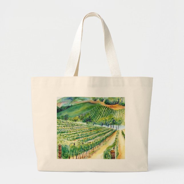 California Vineyard Bag Jumbo Stoffbeutel (Vorne)