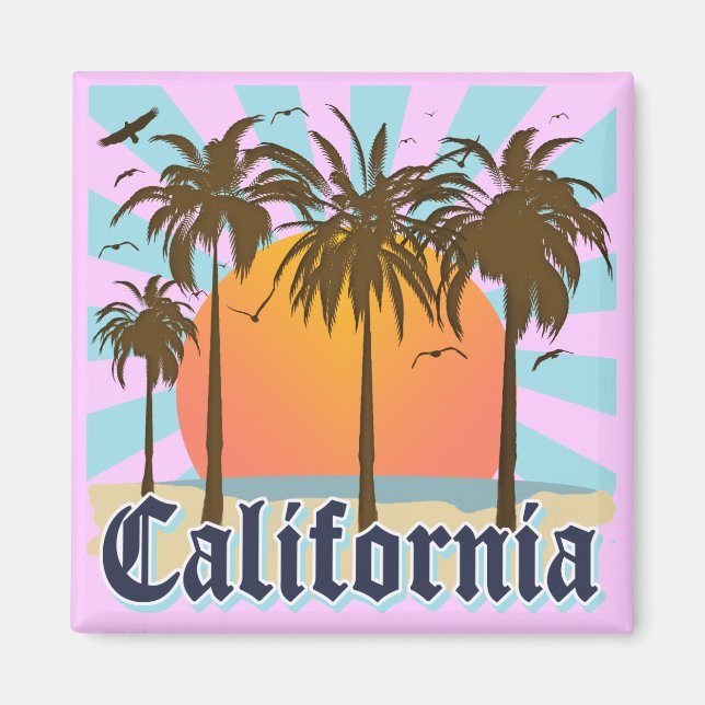 California Vintag Souvenir Magnet (Vorne)