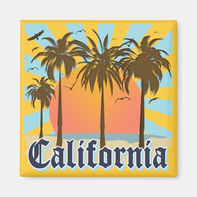 California Vintag Souvenir Magnet (Vorne)