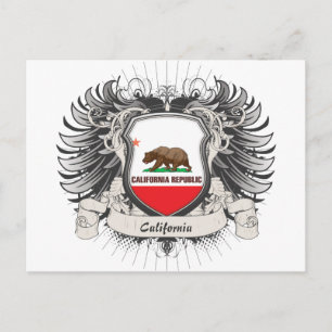 California Wappen Postkarte