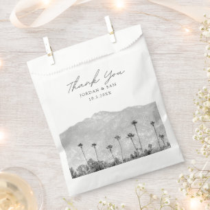 California Wedding Boho Foto Black & White Geschenktütchen