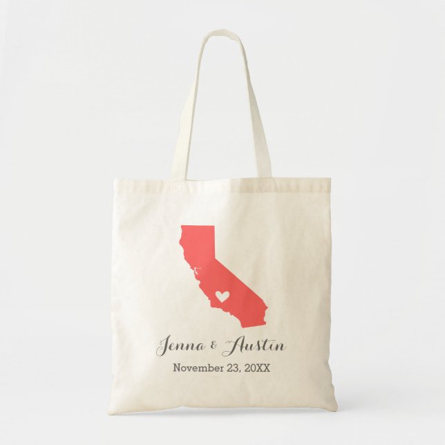 California Wedding Welcome Tragetasche (Vorne)