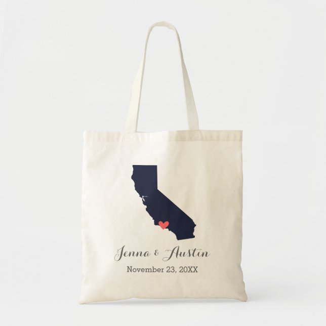 California Wedding Welcome Tragetasche (Vorne)
