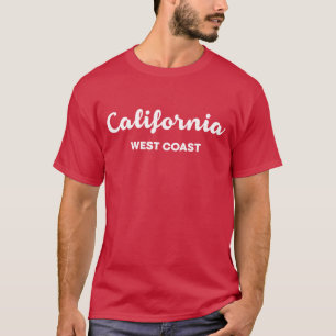 California West Coast Nice Design Texte T-shirt