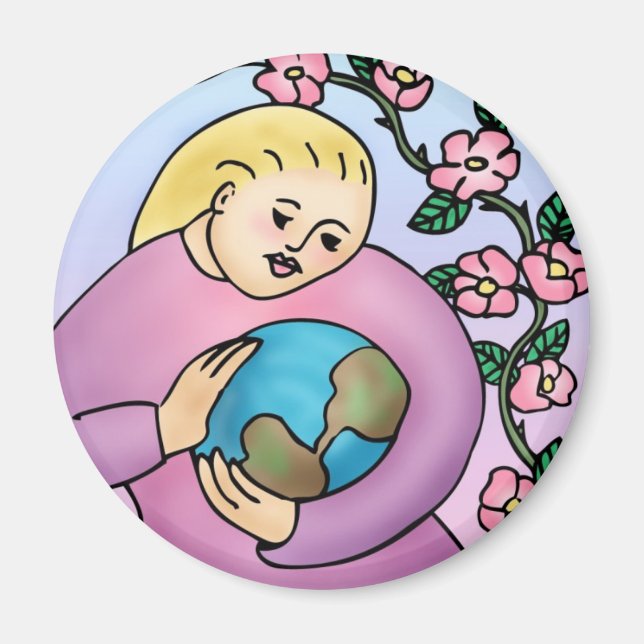 California Wild Rose Magnet (Vorne)