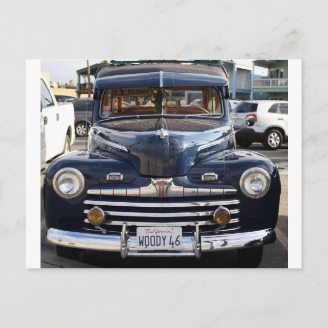 California Woody Classic Car Postkarte (Vorderseite)