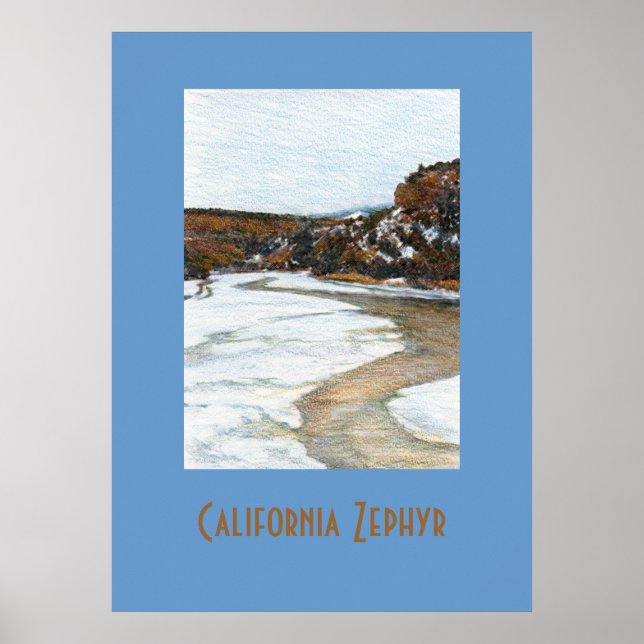 California Zephyr Travel Poster (Vorne)