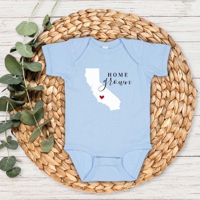 California Zuhause Grown Staat T-Shirt Baby Strampler (Von Creator hochgeladen)