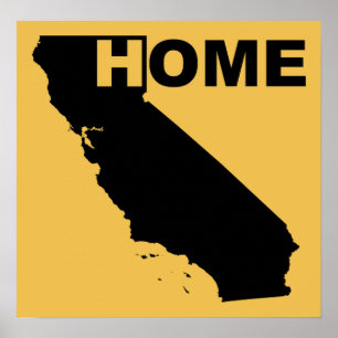California Zuhause Poster Sign I Liebe