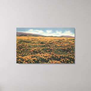 CaliforniaA Feld der kalifornischen Mohnblumen Leinwanddruck