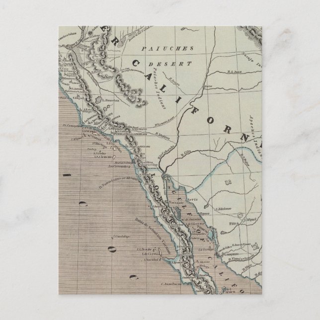 Californias Postkarte (Vorderseite)