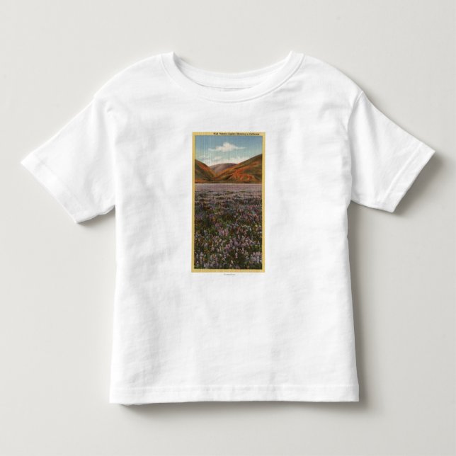 CaliforniaWild Lupine-Blumen in der Blüte Kleinkind T-shirt (Vorderseite)