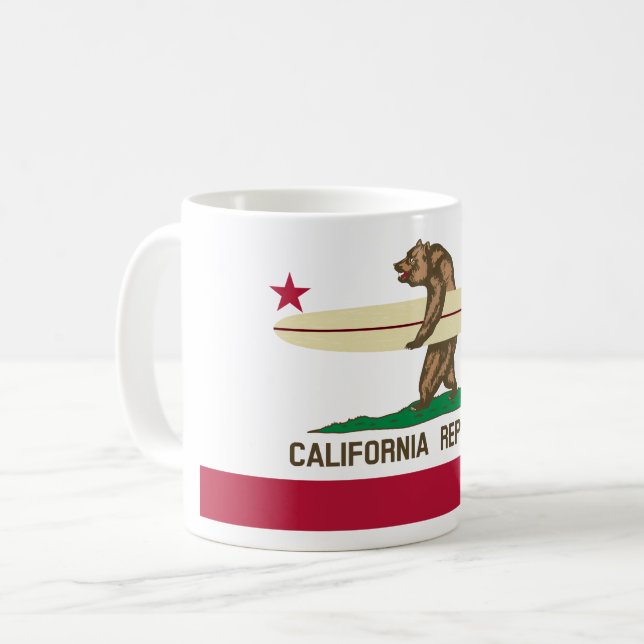 Californie Bear Coffee Mug (Devant gauche)