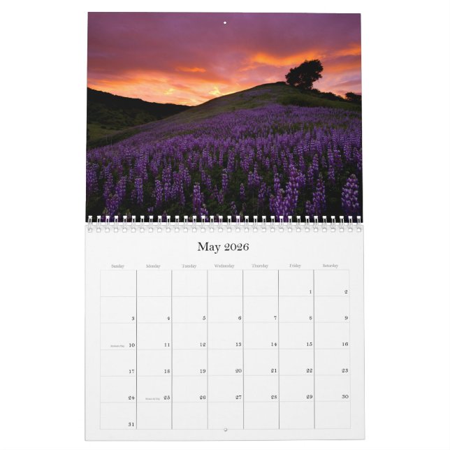 Californie - Calendrier 2016 (Mai 2026)