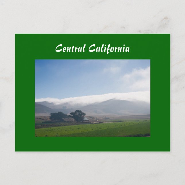 Californie centrale à partir de la carte postale d (Devant)