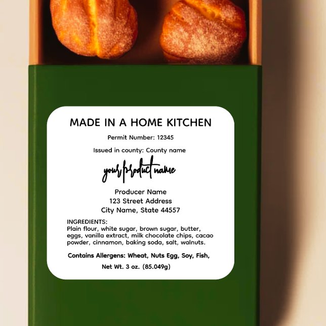 Californie étiquettes de la législation alimentair (Créateur téléchargé)