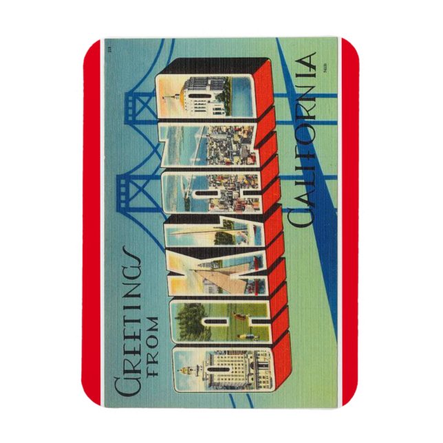 Californie, Oakland Magnet (Vertical)