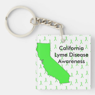 Californie Porte - clé de sensibilisation à la mal