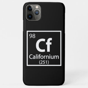 Californium - Wissenschaftliche Periodische Tabell Case-Mate iPhone Hülle