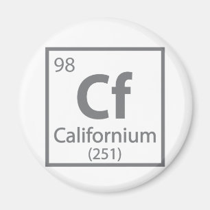 Californium - Wissenschaftliche Periodische Tabell Magnet