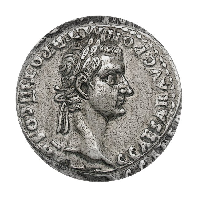 Caligula Roman Kaiser 🏛️ Gaius Caesar Alte Münze Schneidebrett (Vorderseite)