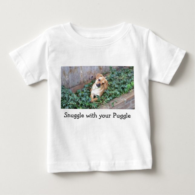 Câlin avec votre T-shirt de bébé de Puggle (Devant)
