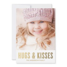 Câlins & Bisous | Carte Photo de la Saint-Valentin