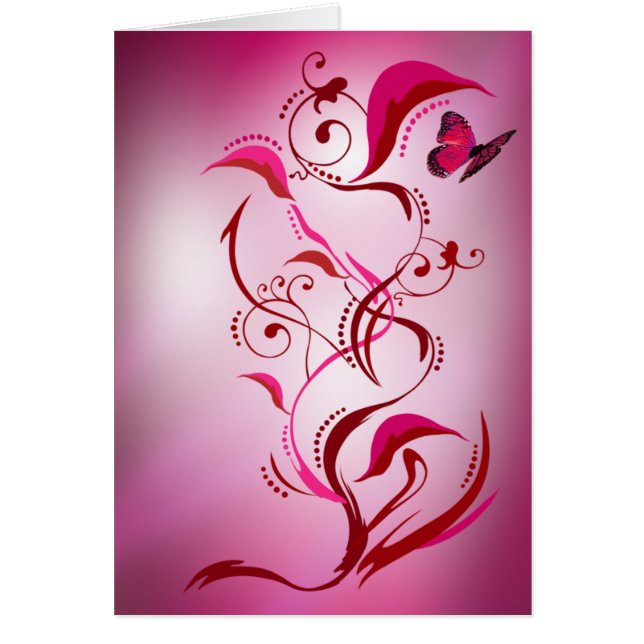 Caliope Karte (Rot/Rosa) (Vorne)