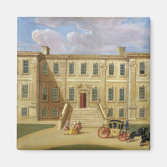 Calke Hall, Derbyshire, Sitz von Sir Henry Harp Magnet (Vorne)