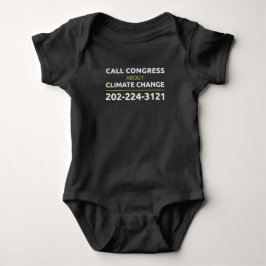 Call Congress on Climate Change Baby One Stück Strampler