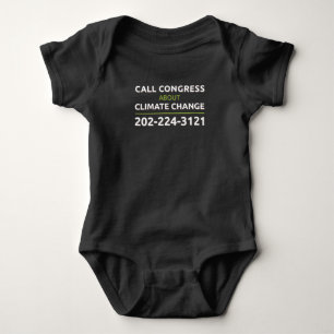 Call Congress on Climate Change Baby One Stück Strampler