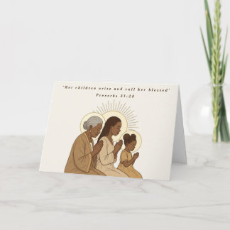 Call Her Blessed Mother's Day Card Feiertagskarte