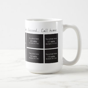 Call Home Foto-Collage-Kaffeetasse 450 ml Kaffeetasse