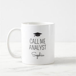 Call Me Analyst Personalisierter Name Kaffeetasse