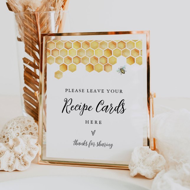 CALLA Bee Recipe Card Signature - Ihr Rezept Verla Poster (Von Creator hochgeladen)