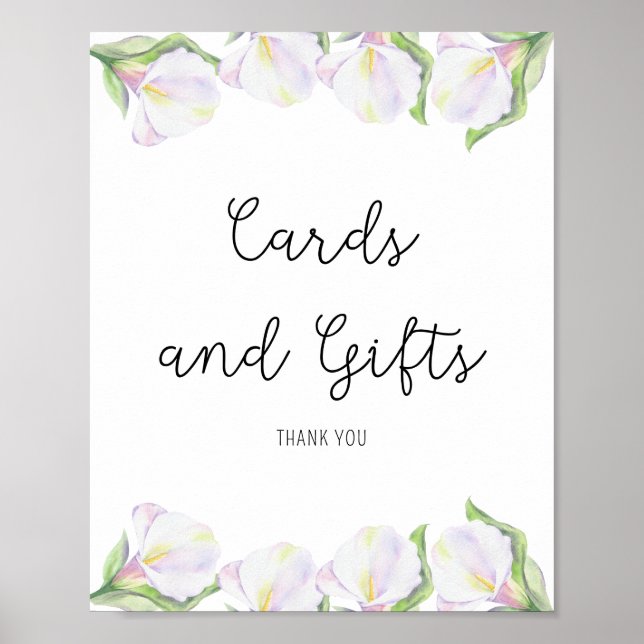 Calla Blume - Karten und Geschenkplakate Poster (Vorne)