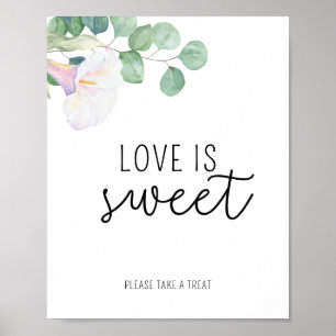Calla-Blume - Liebe ist süß, nimm ein Geschenk Pos Poster