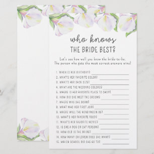 Calla Blume - Wer kennt das Brautspiel