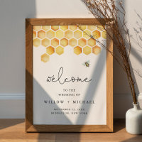 CALLA Honey Bee Wedding Willkommen