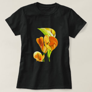 Calla liblütig Aquarellblüte T-Shirt