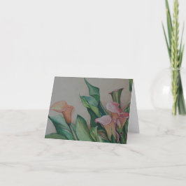 Calla Liies Art Note Card Karte