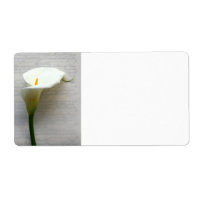 Calla Lilie auf dem alten Etikett