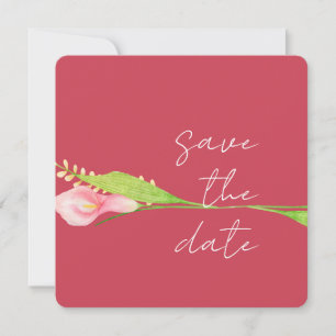 Calla-Lilie Elegante Hochzeitseinladung zur Vorank Einladung