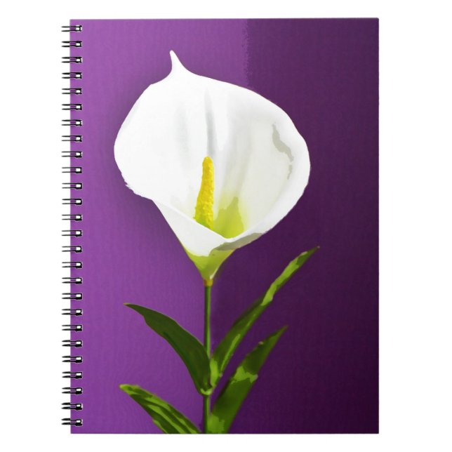 Calla Lilie Notizblock (Vorderseite)