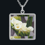 Calla Lilie Sterling Silberkette<br><div class="desc">schöne weiße Calla-Sees</div>