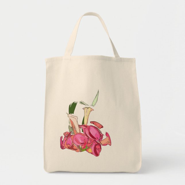 Calla-Lilien-Blumen-Geldbeutel Tragetasche (Vorne)